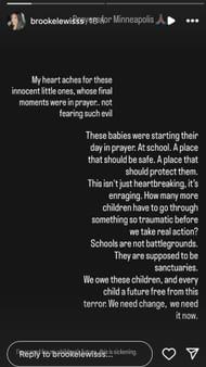 Quinton Bell's fiancée, Brooke Miranda, speaks about the school shooting in Minnesota (Image via Instagram/@BrookeLewisss)